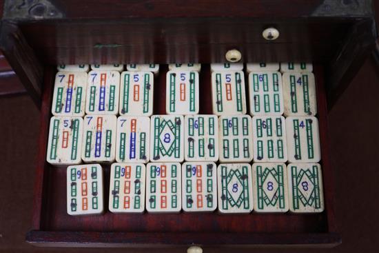 A mahjong set, boxed